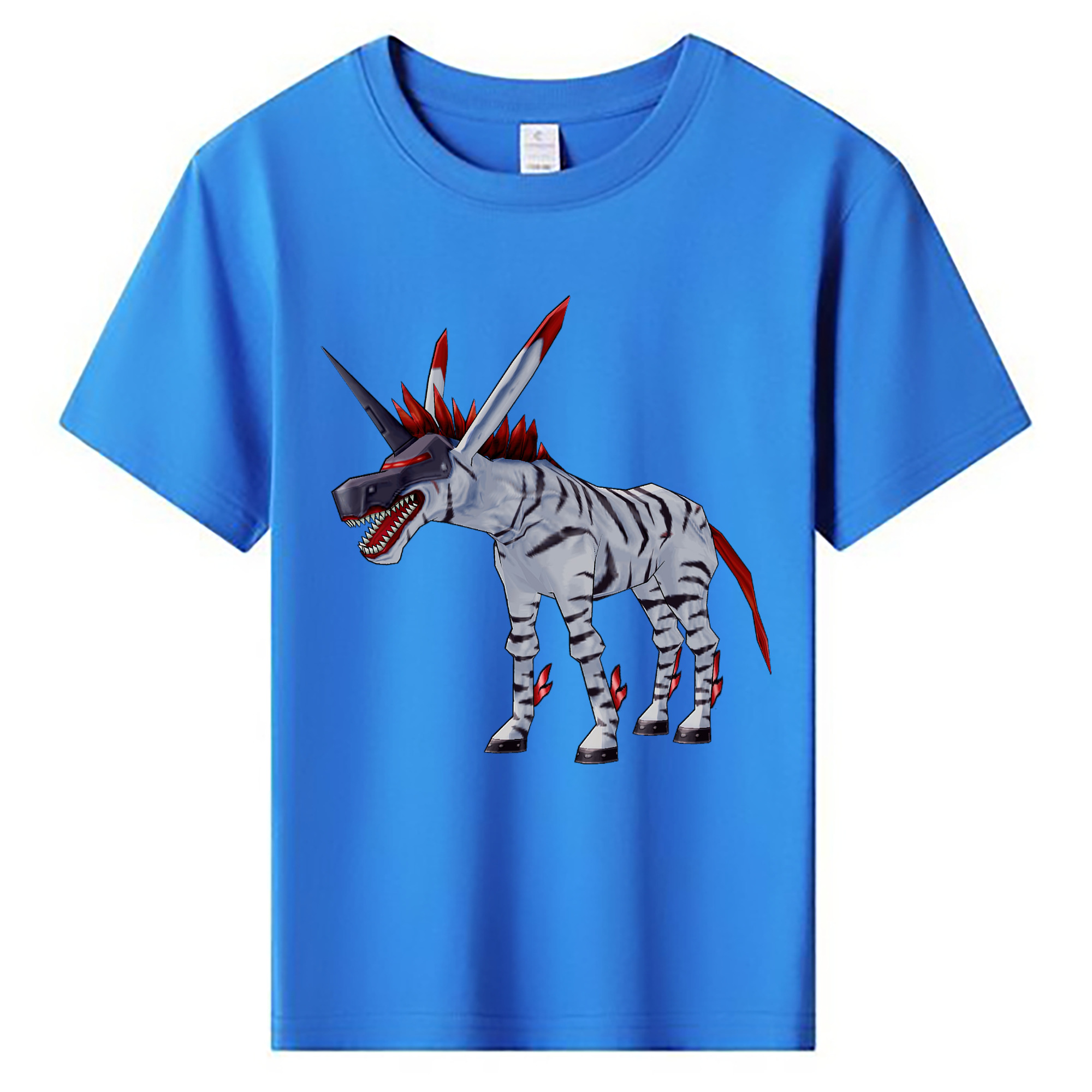（画像用） Digimon デジタルモンスター/デジモン 綿100％キッズTシャツ（フロントプリント）